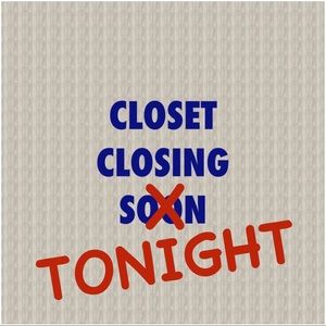 ⚠️Closet Closing⚠️